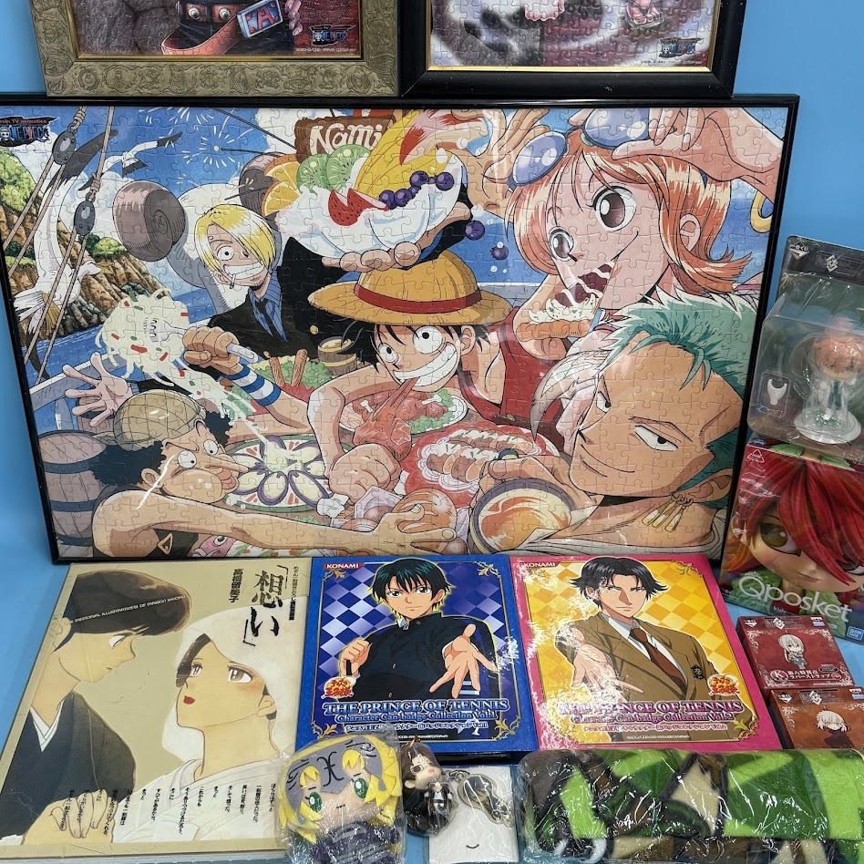 【B459-9】ONE PIECE ジグソーパズル(完成品)3点 X JAPAN フィギュア など まとめ売り拍卖