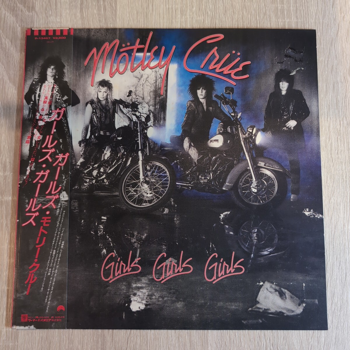 Motley Crue「girls,girls,girls」邦LPレコード 1987年★★heavy metal hard rock モトリークルー拍卖