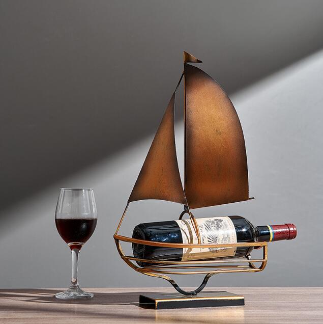 新入荷推薦ワインラック ヨット 船 ショットバーなどに飲食店オブジェに 北欧風アンティーク拍卖