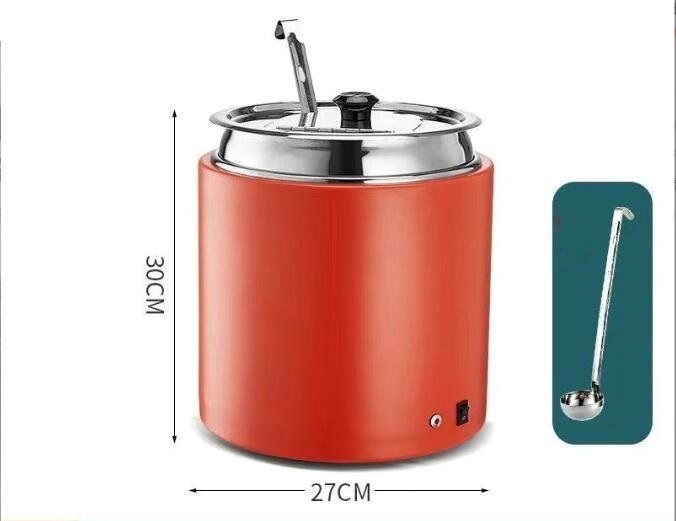 新入荷ステンレス鋼 10L スープジャー スープ保温鍋 ビュッフェ 業務用電気式スープウォーマー温度調整レストラン キッチン用品お色選択可拍卖