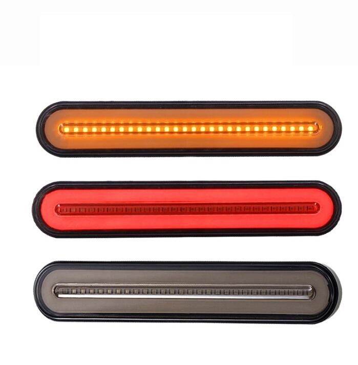 新入荷 2 個超高輝度トレーラーストップテールライト 12-24V ネオンランプ LED RV トレーラー流れる停止ターン信号拍卖