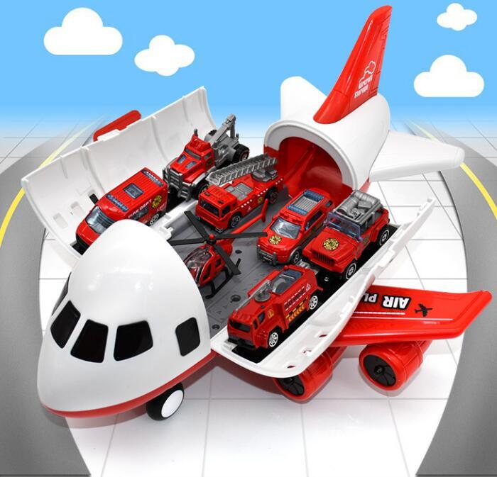 新入荷飛行機 消防車 車おもちゃ おもちゃ ミニカーセット 知育玩具 玩具収納 子供 男の子 ギフト収納ミニカープラモデル消防トラック 6台拍卖