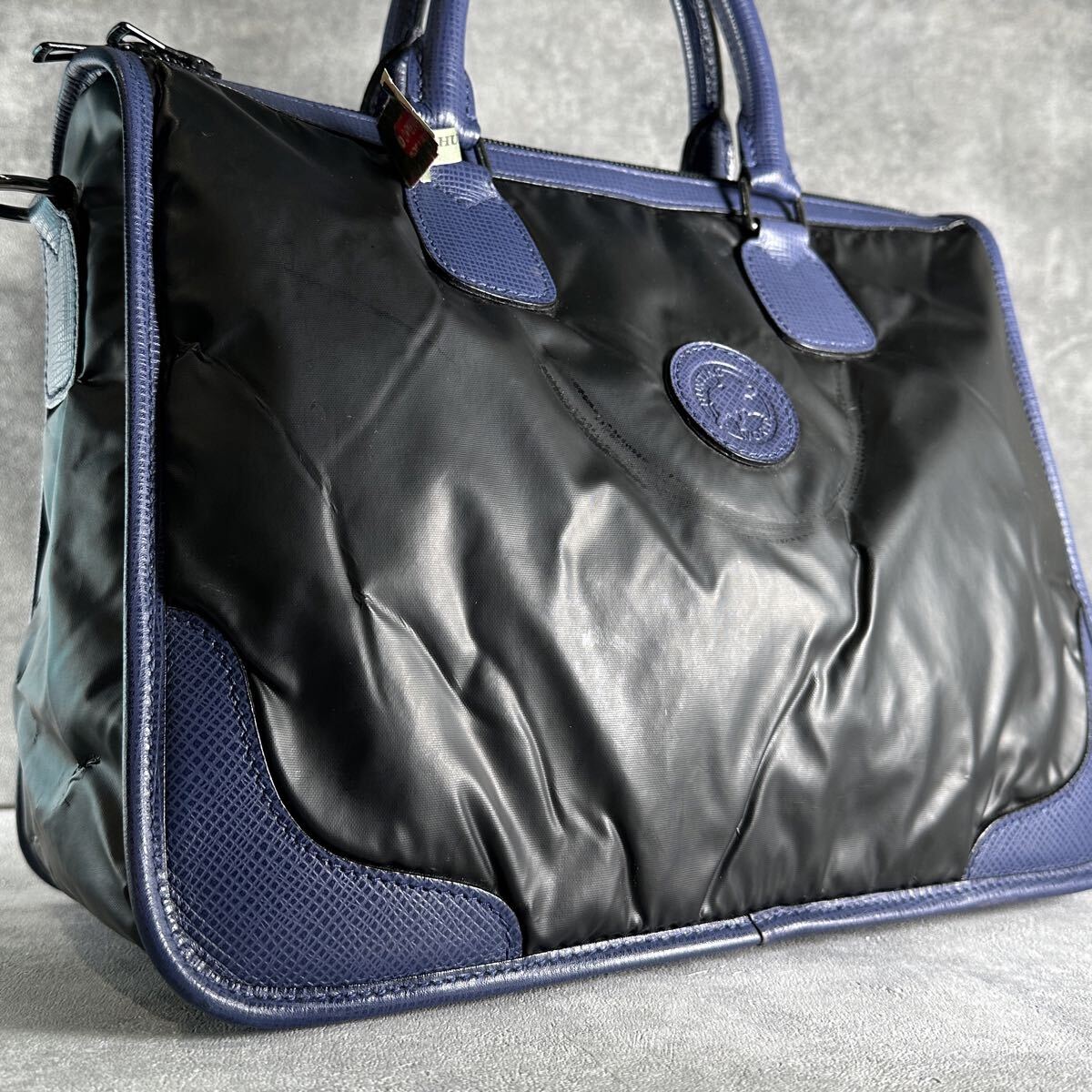 1円■極美品■Hunting World ハンティングワールド■トートバッグ ビジネスバッグ 大容量 メンズ レディース バチュークロス拍卖