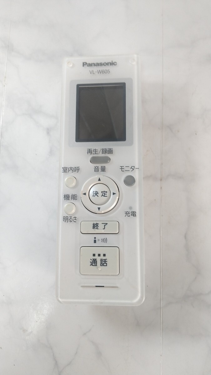 K5333 Panasonic VL-W605 ワイヤレスモニター 子機 ドアホン/パナソニック 動作未確認 現状品 JUNK 送料無料 拍卖