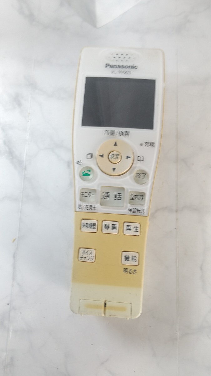 K5338 Panasonic VL-W603 ワイヤレスモニター 子機 ドアホン/パナソニック 動作未確認 現状品 JUNK 送料無料 拍卖