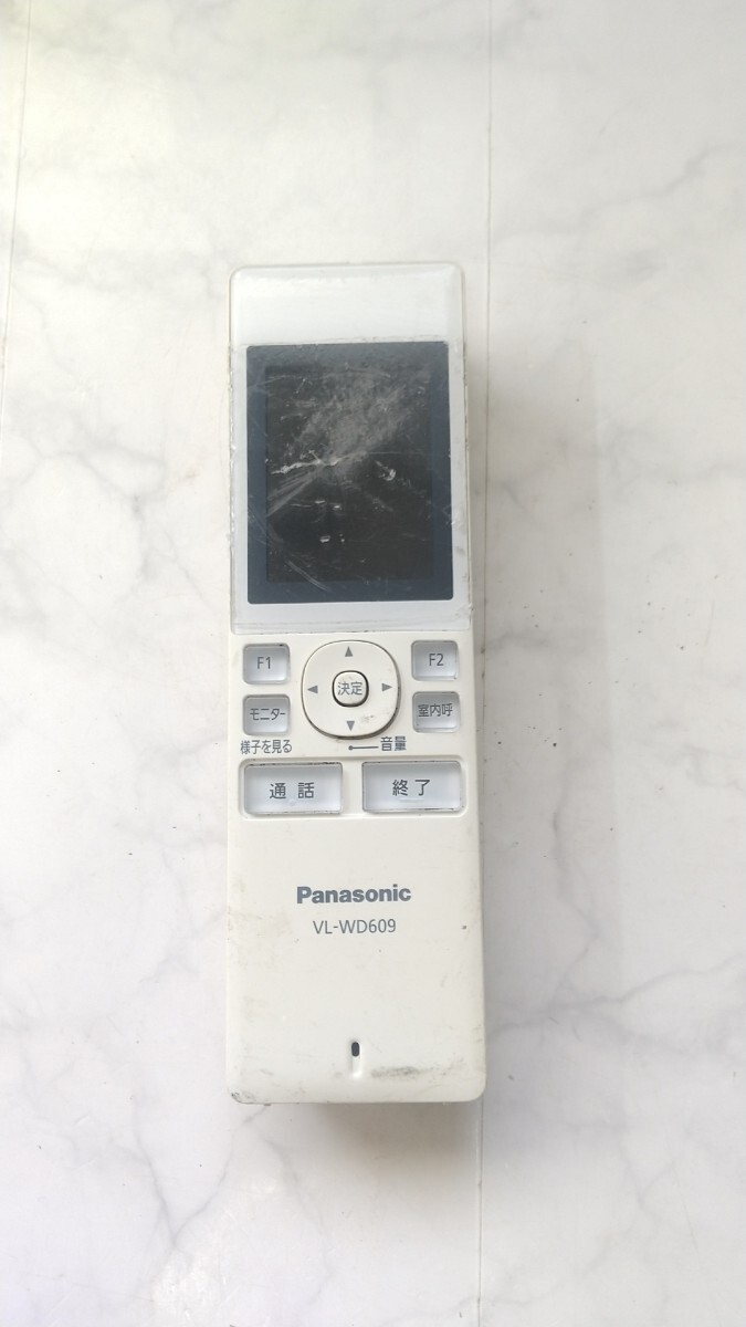 K5428 Panasonic VL-WD609 ワイヤレスモニター 子機 ドアホン/パナソニック 動作未確認 現状品 JUNK 送料無料拍卖