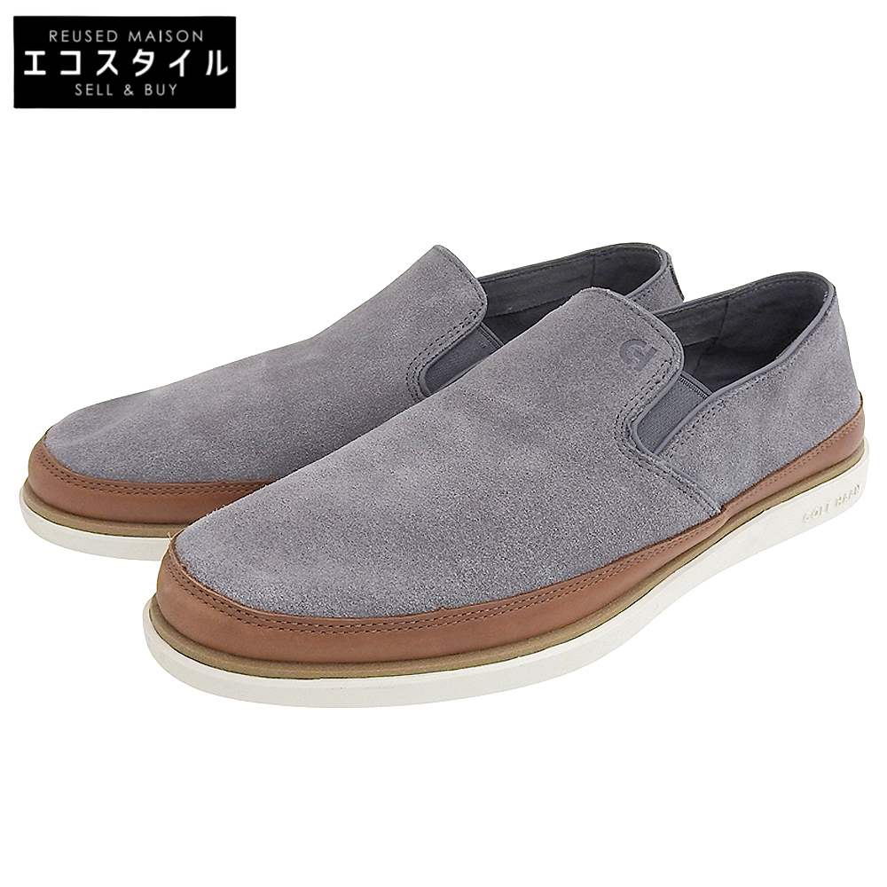 新品同様 COLE HAAN コールハーン グランドプロ ストローポイント ツインゴア シューズ メンズ グレー 8M C41875拍卖