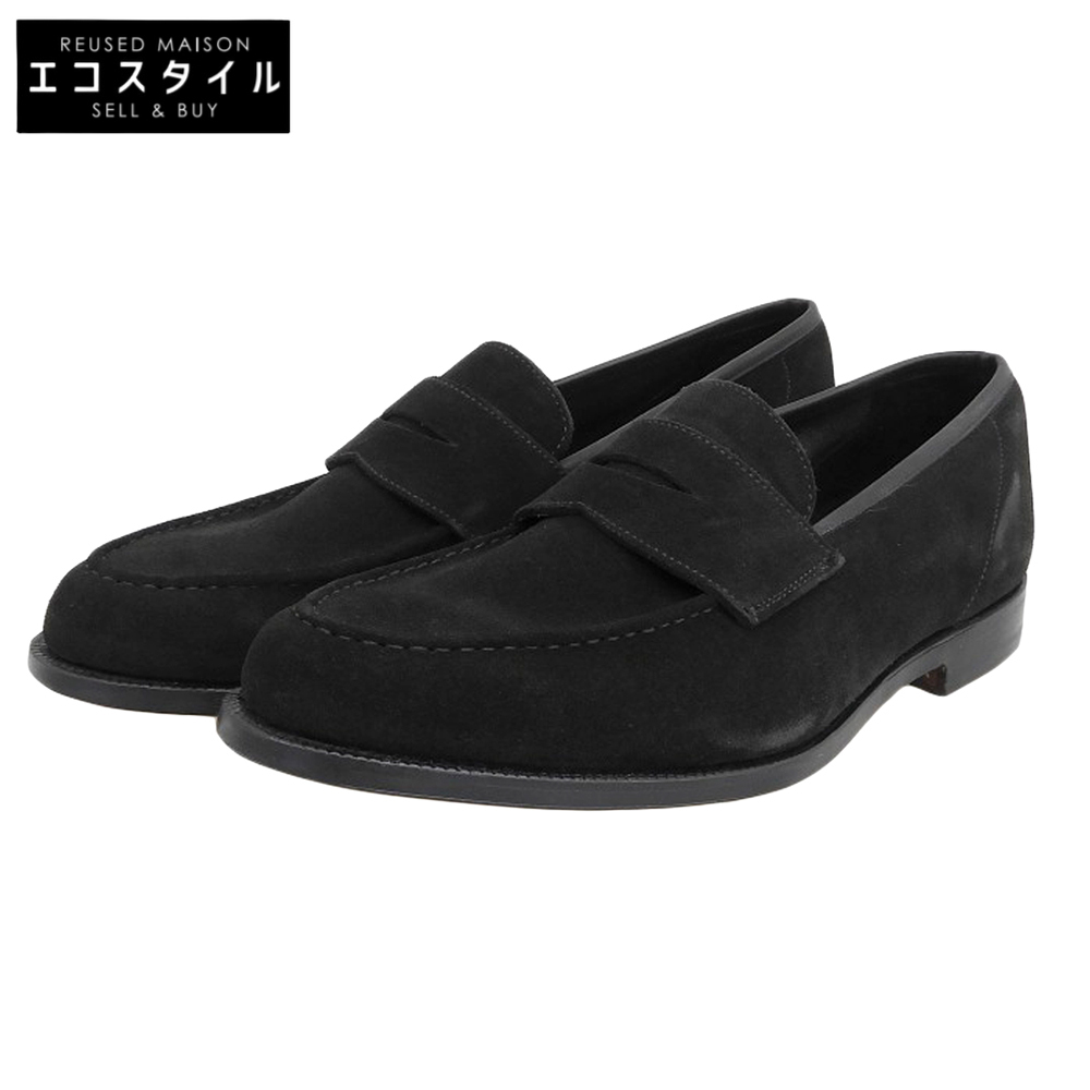 新品同様 Crockett&Jones クロケット&ジョーンズ BEAMS F別注 ハーバード2 レザーソール コインローファー 9E 26254-S01L1 376ラスト拍卖