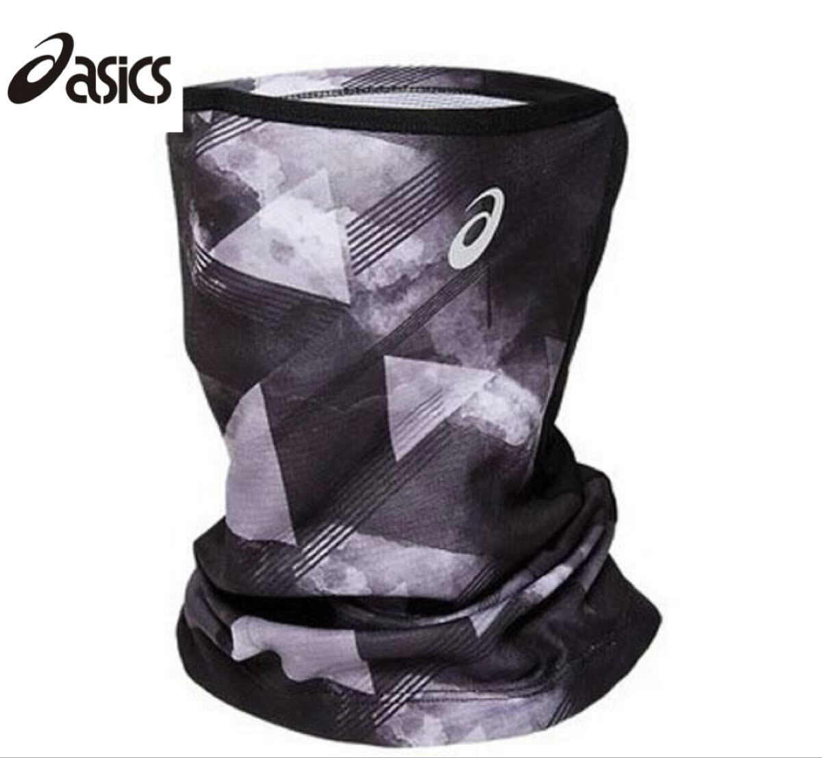 asics アシックスネックウォーマー ネックカバー ランニング ジョギング マラソン トレーニング 黒J拍卖