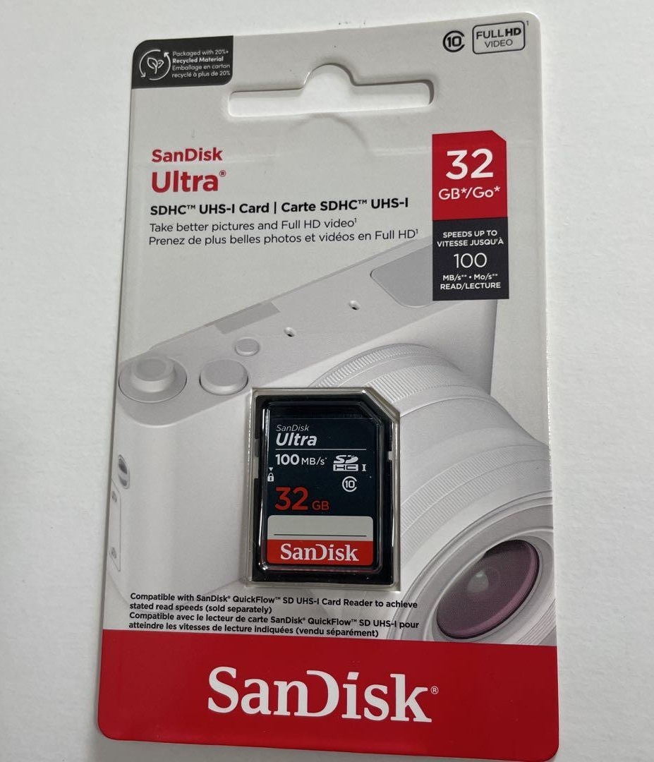 32GB サンディスク SDHCカード 32GB SanDisk Ultra UHS-I対応SDメモリカード 100MB/s SDSDUNR-032G-GN3IN フルHD対応拍卖