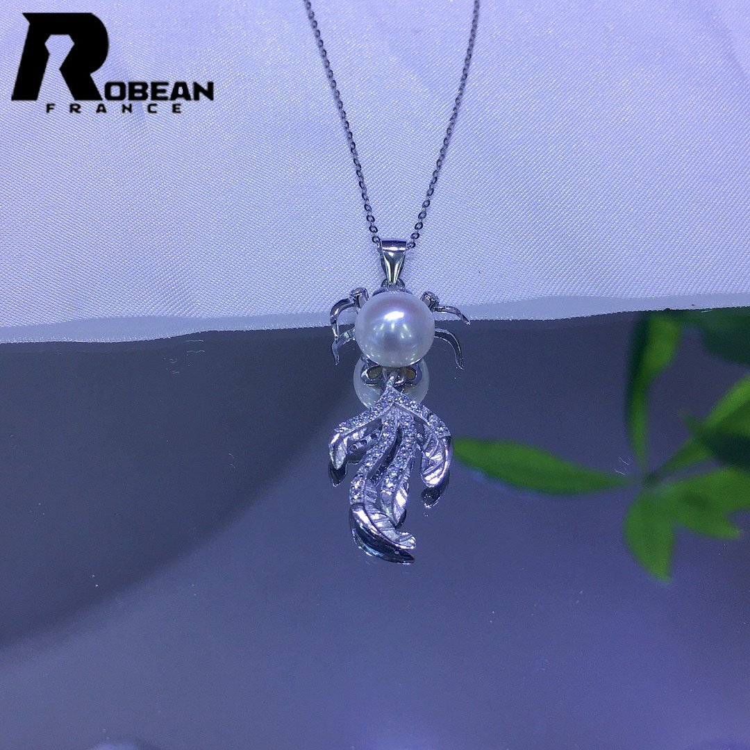 レア EU製 定価7万円★ROBEAN・淡水真珠・ペンダント★天然パール パワーストーン s925 アコヤ真珠 本真珠 オシャレ 8.5-9mm P2009002拍卖