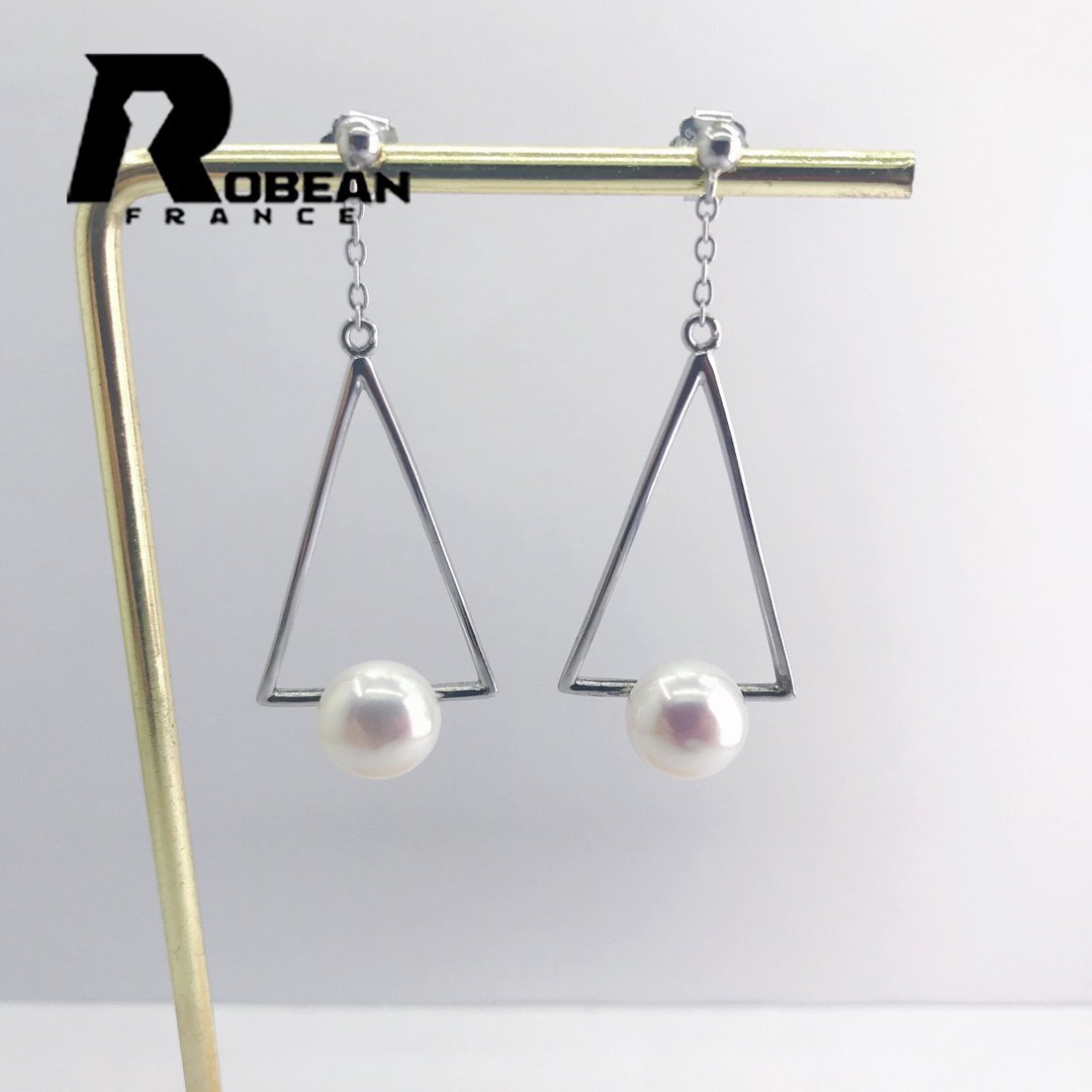 逸品 EU製 定価5万円★ROBEAN・淡水真珠・ピアス★天然パール パワーストーン s925 アコヤ真珠 本真珠 綺麗 オシャレ 8.5-9mm E108948拍卖