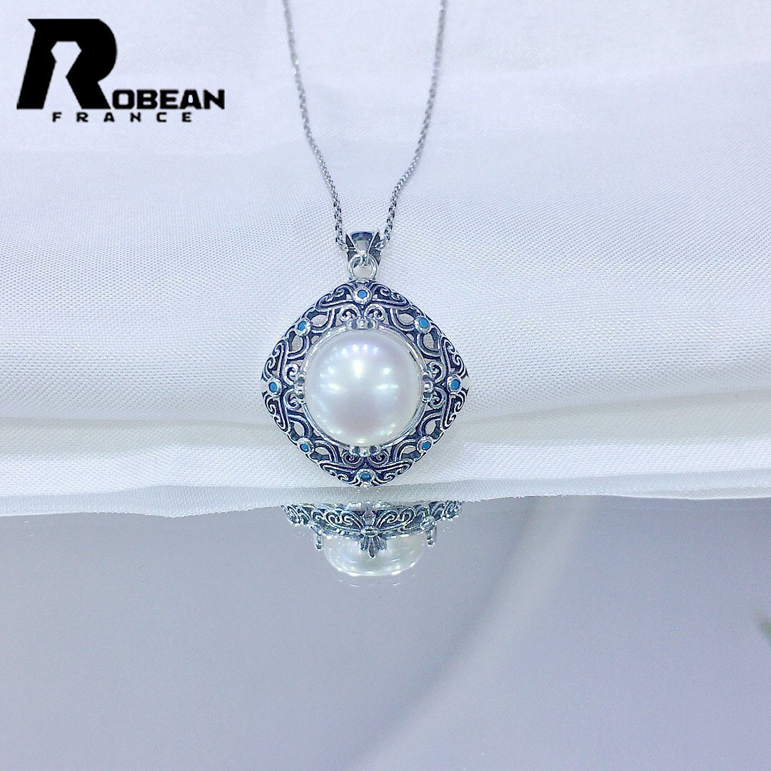 高級 EU製 定価5万円★ROBEAN・淡水真珠・ペンダント★天然パール パワーストーン s925 アコヤ真珠 本真珠 オシャレ 9-10mm P9010137拍卖