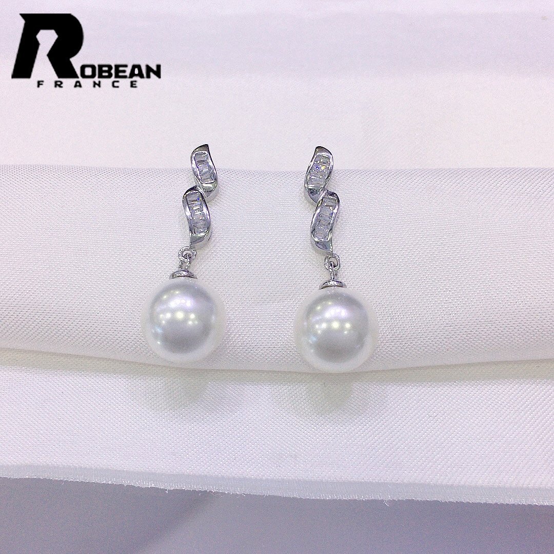 高級 EU製 定価5万円★ROBEAN・淡水真珠・ピアス★天然パール パワーストーン s925 アコヤ真珠 本真珠 綺麗 オシャレ 9-10mm SE11101418拍卖