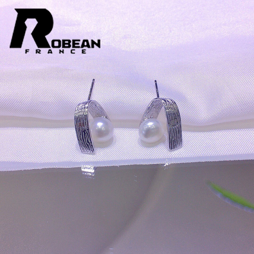 貴重 EU製 定価5万円★ROBEAN・淡水真珠・ピアス★天然パール パワーストーン s925 アコヤ真珠 本真珠 綺麗 オシャレ 8-8.5mm E00081873拍卖