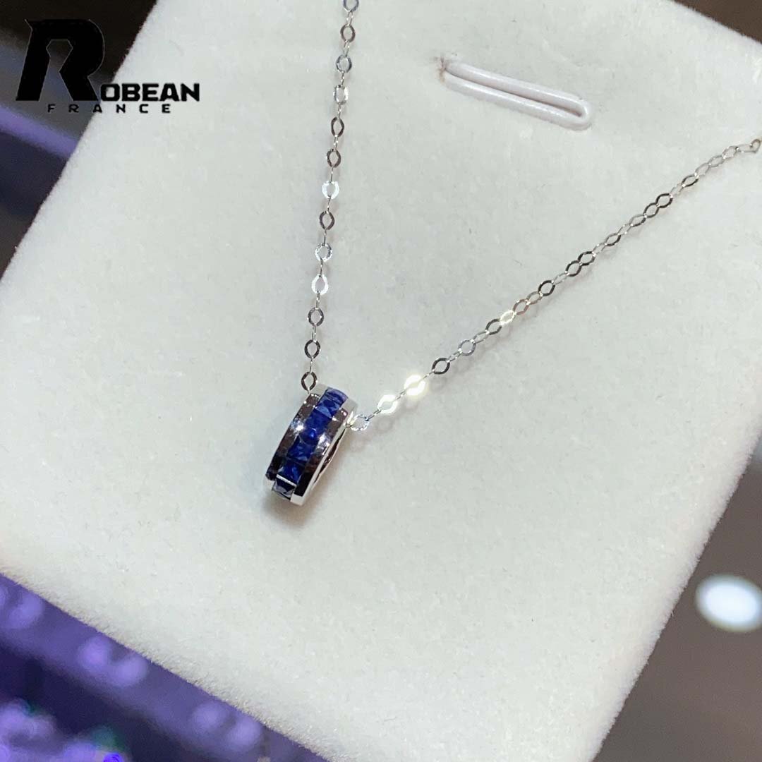 上級 EU製 定価67万円★ROBEAN・ サファイア・ネックレス★パワーストーン 誕生石 天然石 賢者の石 綺麗 お守り K18(18金)00097598拍卖