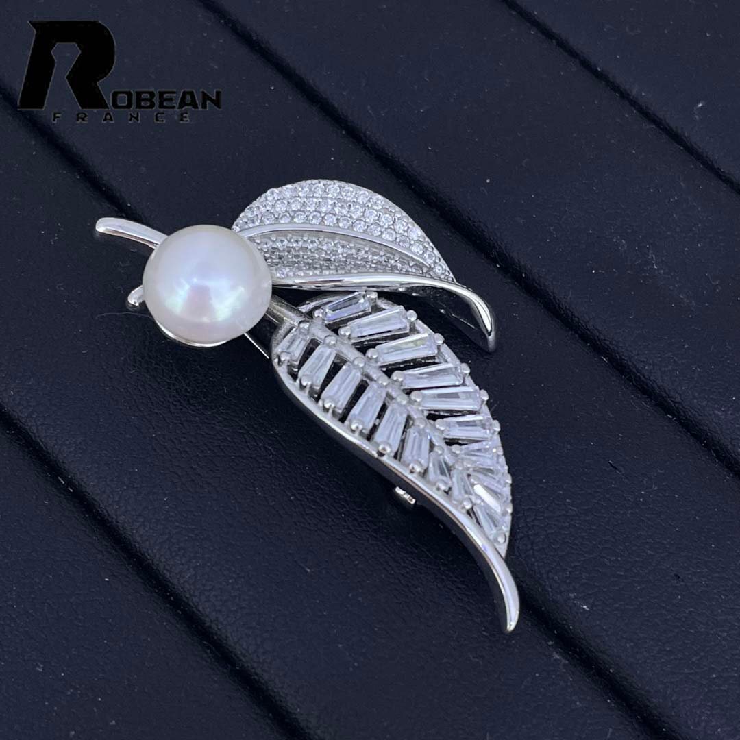 夢色 EU製 定価9万円★ROBEAN・淡水真珠・ブローチ★天然パール パワーストーン s925 アコヤ真珠 本真珠 綺麗 オシャレ 10mm B8610060拍卖