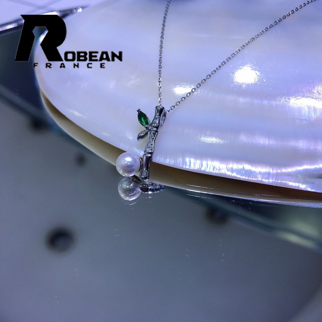 高級 EU製 定価6万円★ROBEAN・淡水真珠・ペンダント★天然パール パワーストーン s925 アコヤ真珠 本真珠 オシャレ 5.5-6mm P00061085拍卖