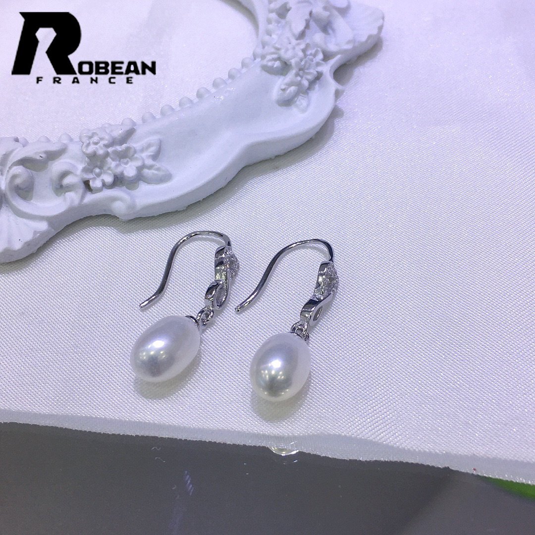 上級 EU製 定価5万円★ROBEAN・淡水真珠・ピアス★天然パール パワーストーン s925 アコヤ真珠 本真珠 綺麗 オシャレ 5*7mm E1179867拍卖