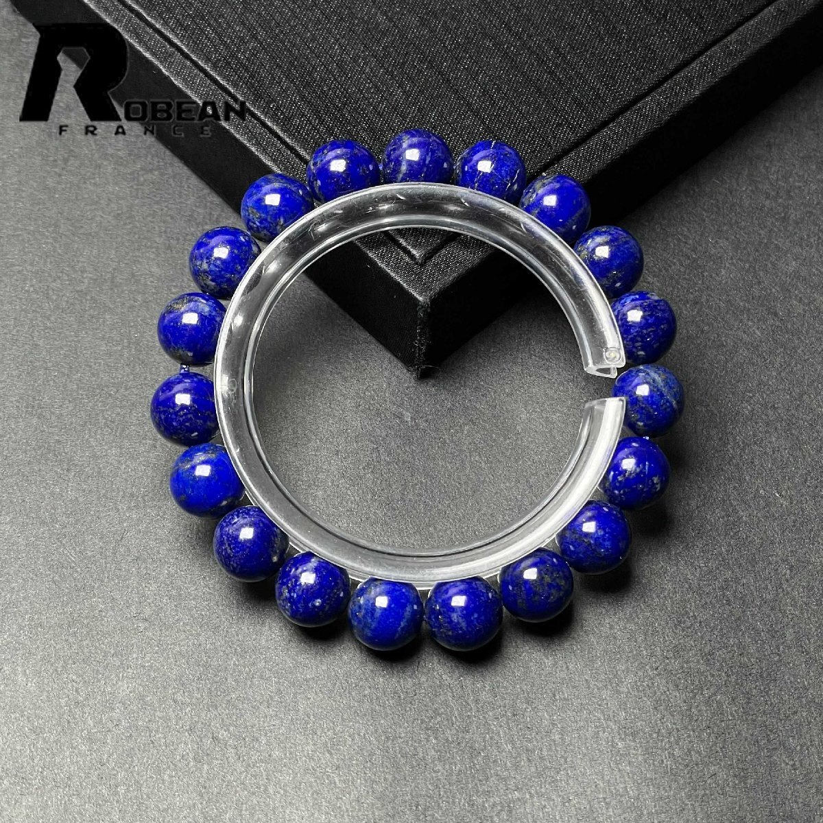 上品 EU製 定価8万円★ROBEAN・ラピスラズリ★ブレスレット パワーストーン 天然石 綺麗 お守り 10.2-10.6mm M1107968拍卖