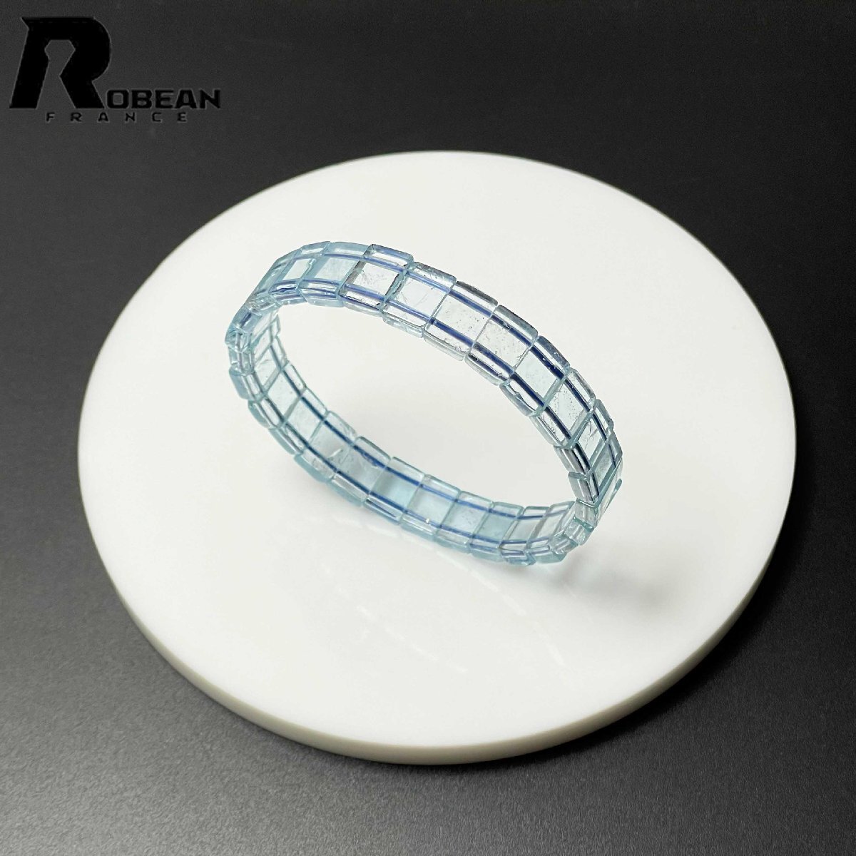 逸品 EU製 定価13万円★ROBEAN・ブルートパーズ★バングル パワーストーン 天然石 綺麗 お守り 9.7*6.5*3.7mm M0611447拍卖