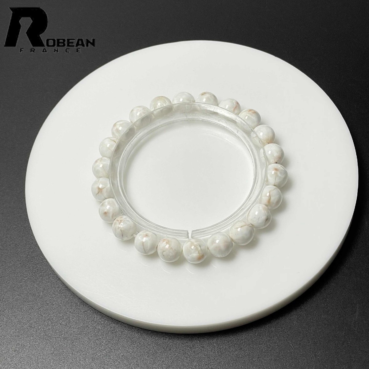 逸品 EU製 定価7万円★ROBEAN・トムソナイト★パワーストーン ブレスレット 天然石 開運 絶賛 綺麗 お守り ギフト 8.4-8.8mm M0406814拍卖