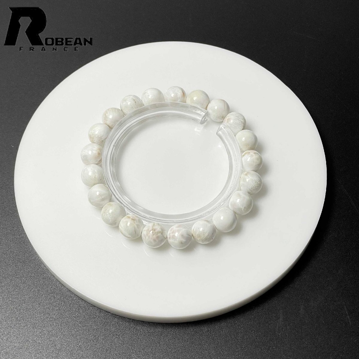 上品 EU製 定価9万円★ROBEAN・トムソナイト★パワーストーン ブレスレット 天然石 開運 絶賛 綺麗 ギフト 8.9-9.3mm M0406812拍卖