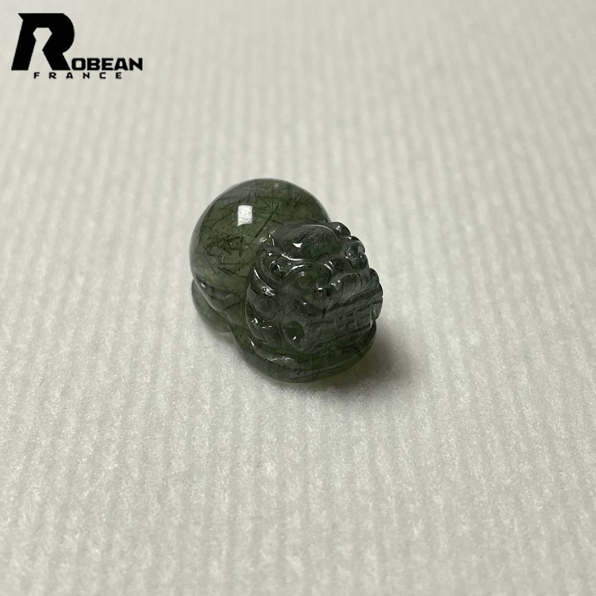 上級 EU製 定価5万円★ROBEAN・グリーンルチル・貔貅★パワーストーン 天然石 原石 綺麗 幸運 金運 お守り 17.8*12.2*11.4mm M1213731拍卖