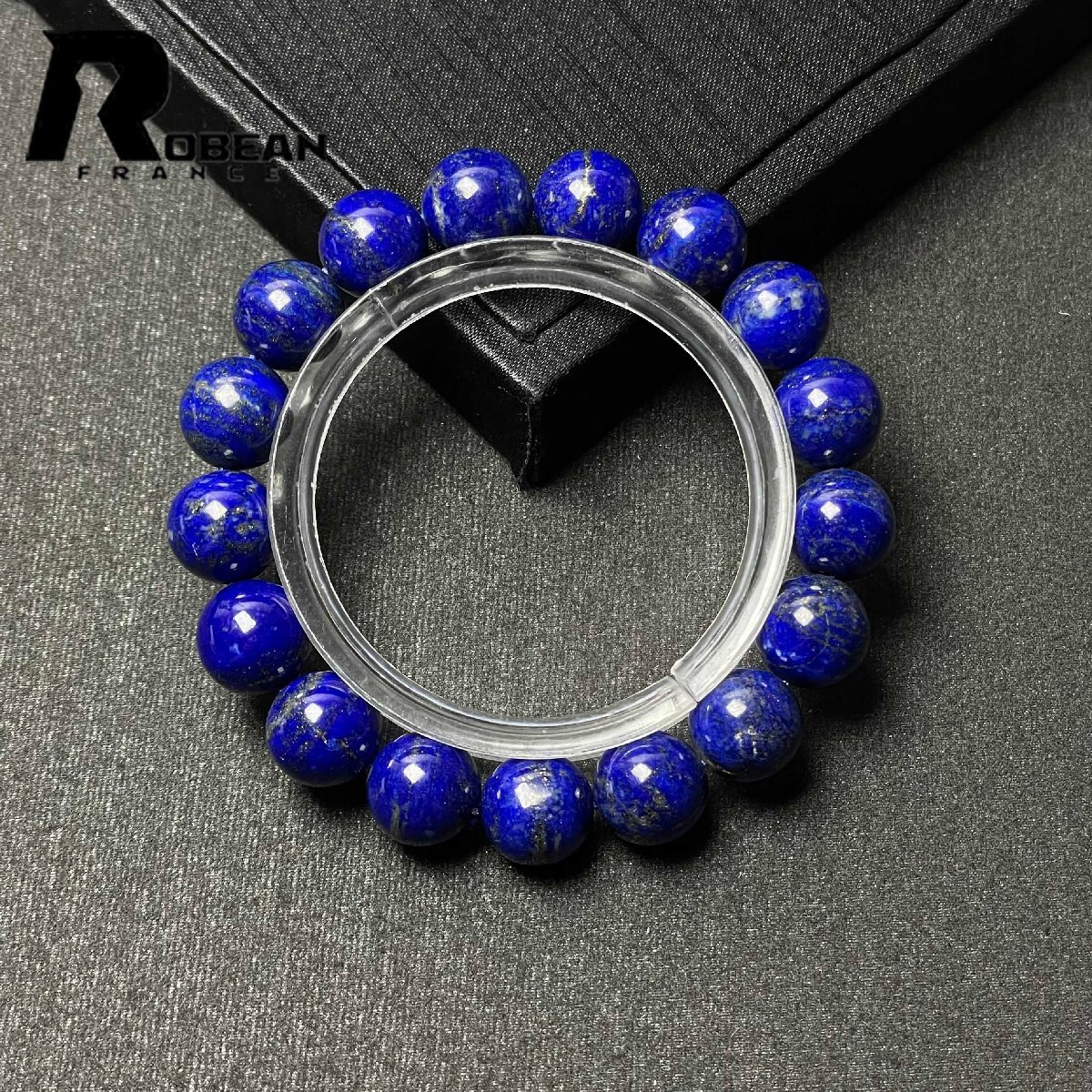 上品 EU製 定価8万円★ROBEAN・ラピスラズリ★ブレスレット パワーストーン 天然石 綺麗 お守り 11.7-12.1mm M1030903拍卖