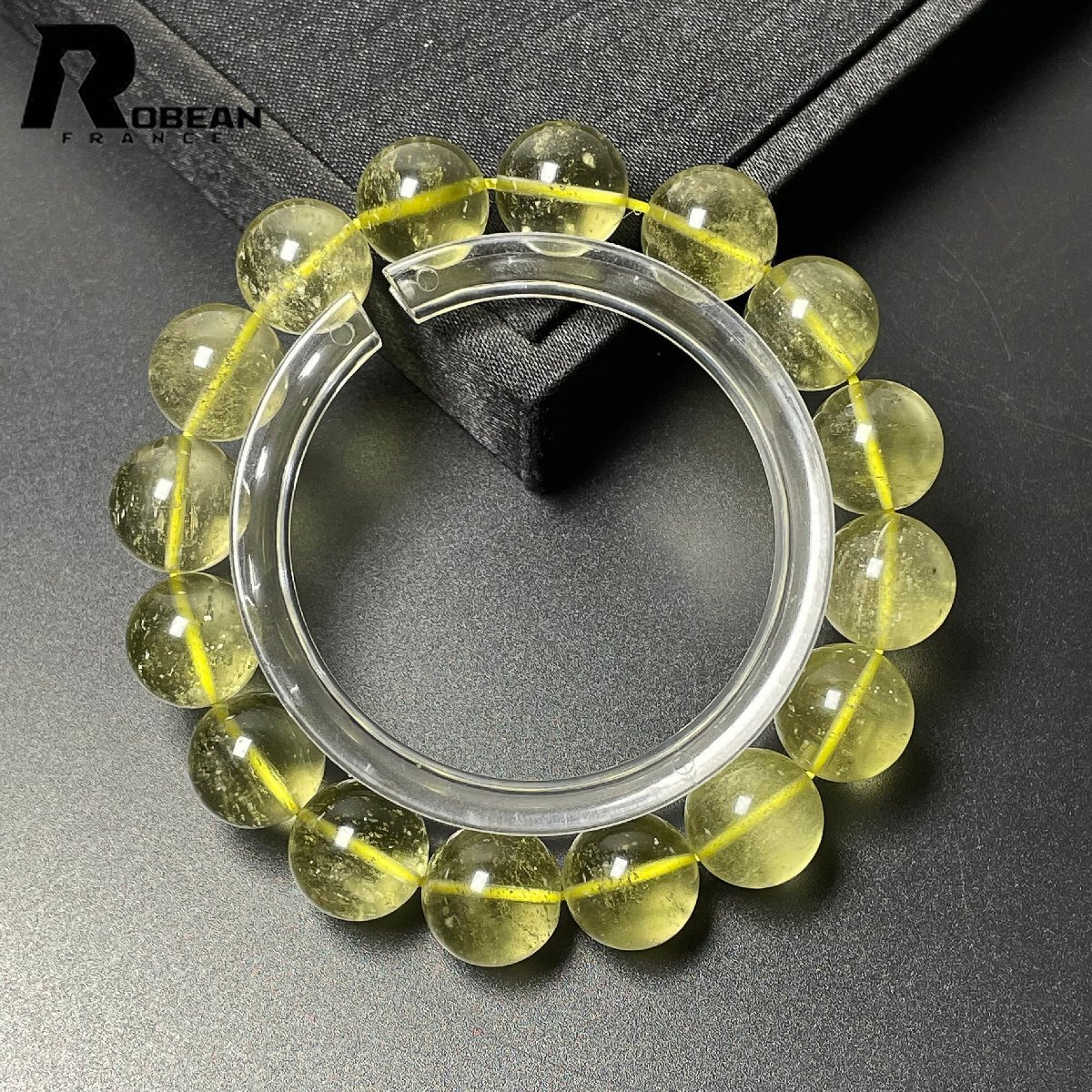 綺麗 EU製 定価34万円★ROBEAN・リビアングラス★パワーストーン アクセサリー 天然石 幸運 高級 お守り 約12.6-13.1mm M1218764拍卖