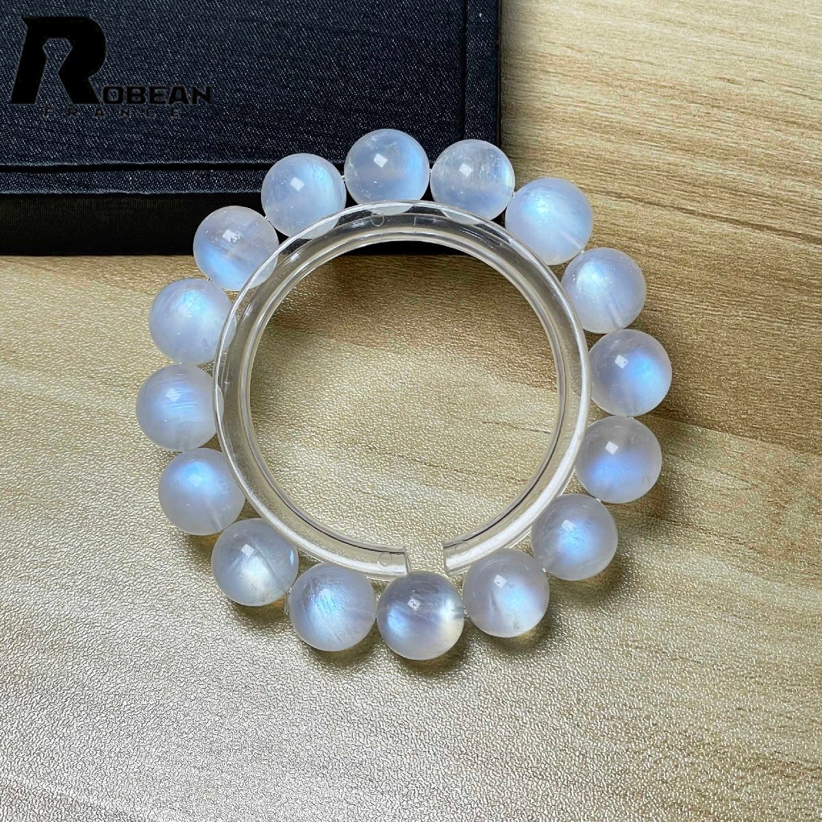 高級 EU製 定価30万円★ROBEAN・ブルームーンストーン★パワーストーン アクセサリー 天然石 開運 綺麗 お守り 12.8-13.4mm M084216拍卖