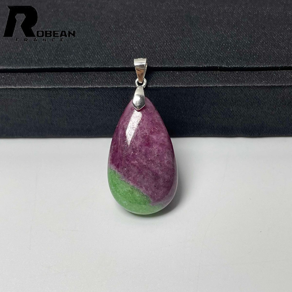 綺麗 EU製 定価7万円★ROBEAN・ルビーインゾイサイト ペンダント★パワーストーン 天然石 アクセサリー 29*17*6.2mm M0612508拍卖