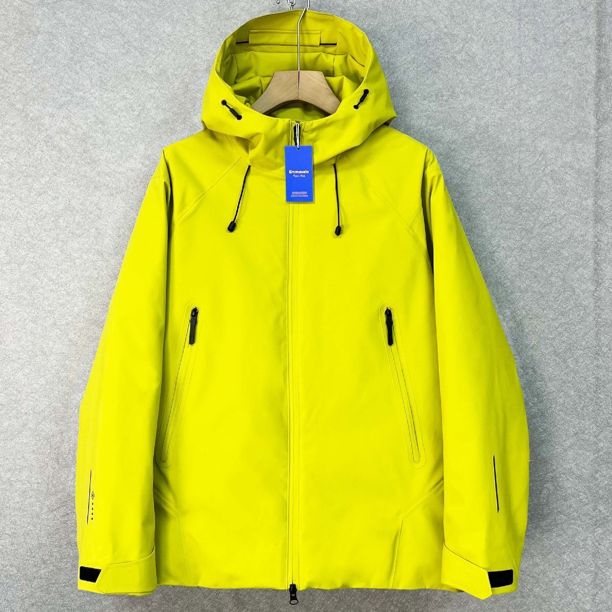 防寒・ダウンジャケット 定価15万◆Emmauela・イタリア・ミラノ発◆グースダウン90% 個性 マウンテンパーカー コート アウター 冬 2XL/52拍卖