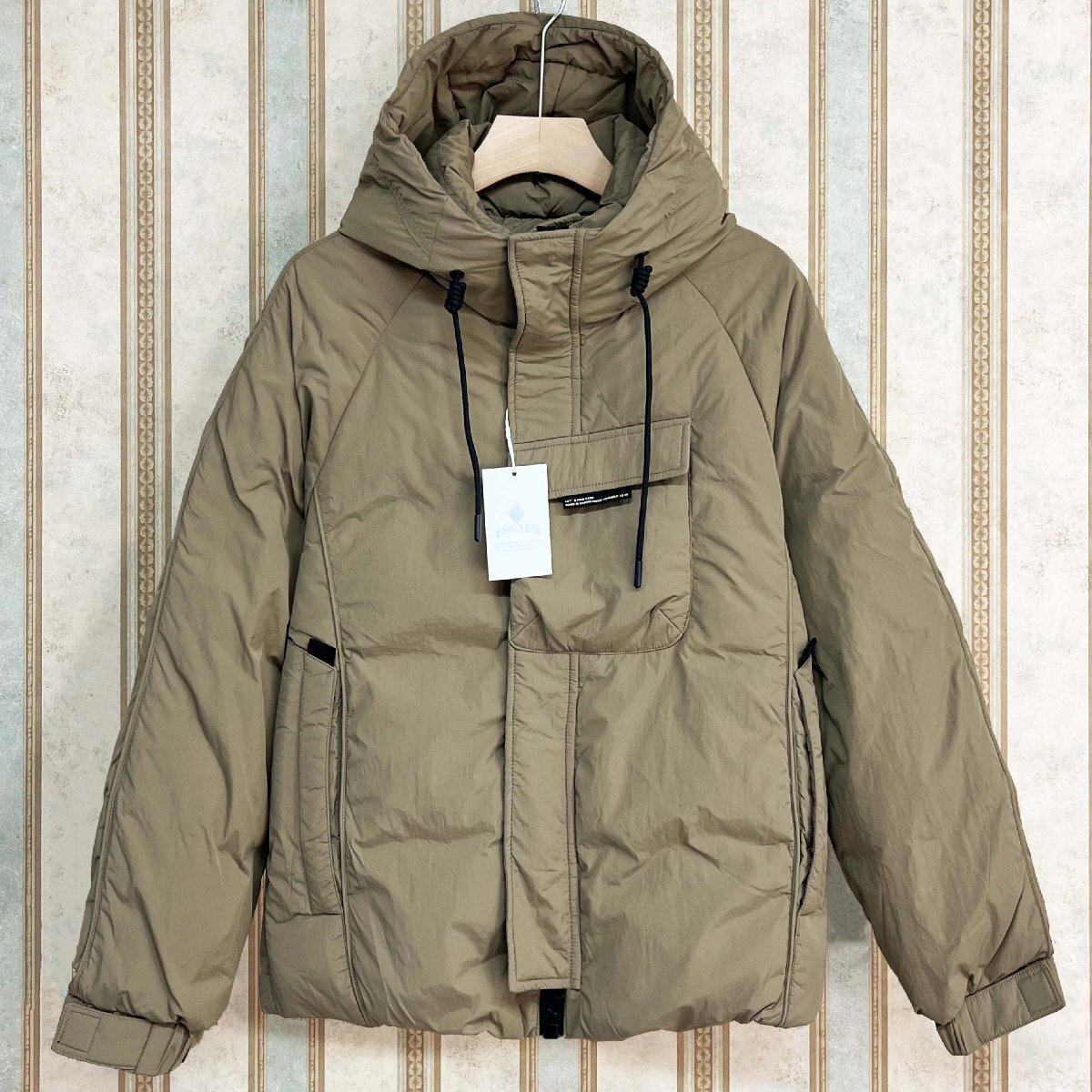 絶賛 定価10万 FRANKLIN MUSK・アメリカ・ニューヨーク発 ダウンジャケット 防風 保温 ソフト フード付き シンプル アウター 秋冬 サイズ3拍卖