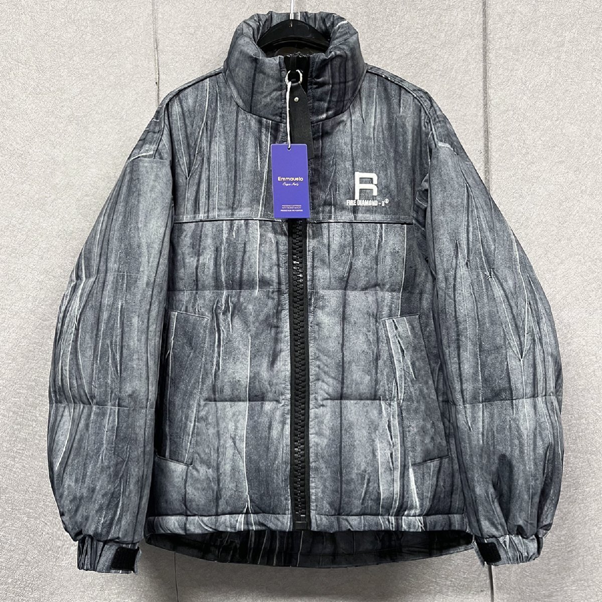 個性・ダウンジャケット 定価10万◆Emmauela・イタリア・ミラノ発◆防寒 暖か 厚手 シンプル 刺繍 ストリート アウター 個性 通学 2XL/52拍卖
