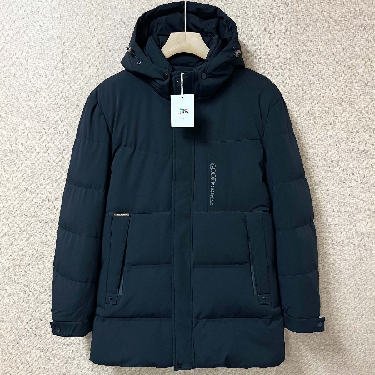 高級ヨーロッパ製※定価10万◆ブルガリア発※RISELIN ダウンジャケット ダックダウン90% 暖かい 防風 アウター コート カジュアル XL/50拍卖