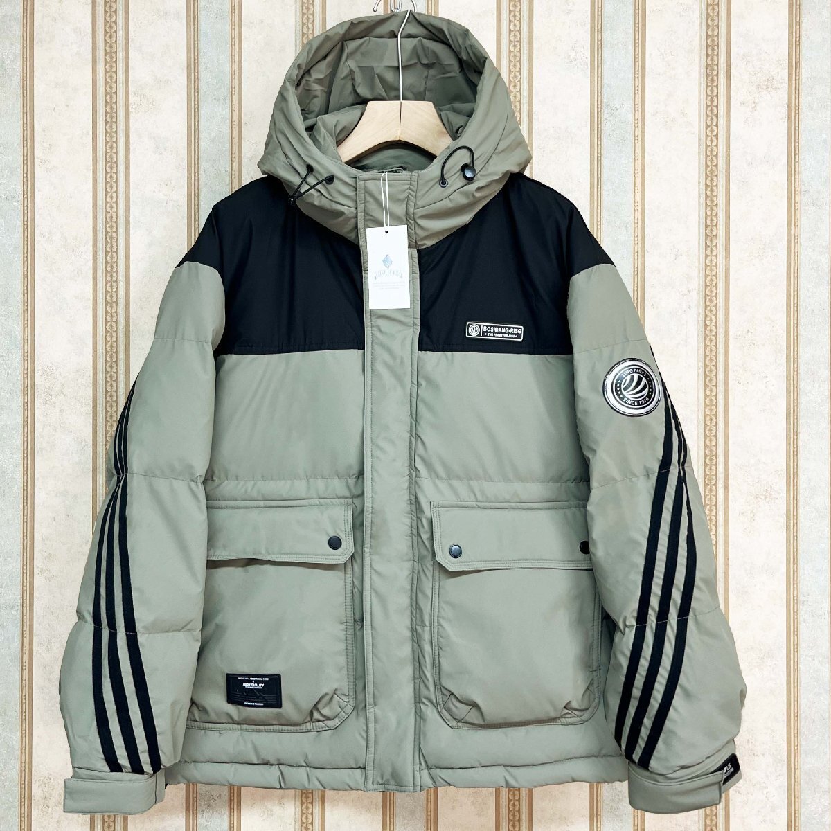 個性 定価10万 FRANKLIN MUSK・アメリカ・ニューヨーク発 ダウンジャケット ダックダウン90% 保温 スポーティー カジュアル 冬服 サイズ4拍卖