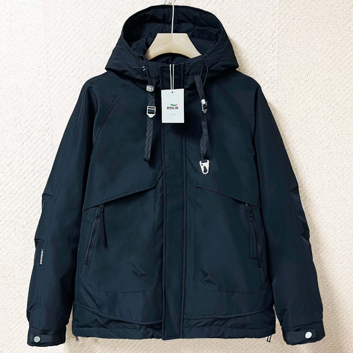 人気ヨーロッパ製※定価10万◆ブルガリア発※RISELIN ダウンジャケット 軽量 防寒 暖かい 防風 ソフト ゆったり マウンテンパーカー XL/50拍卖