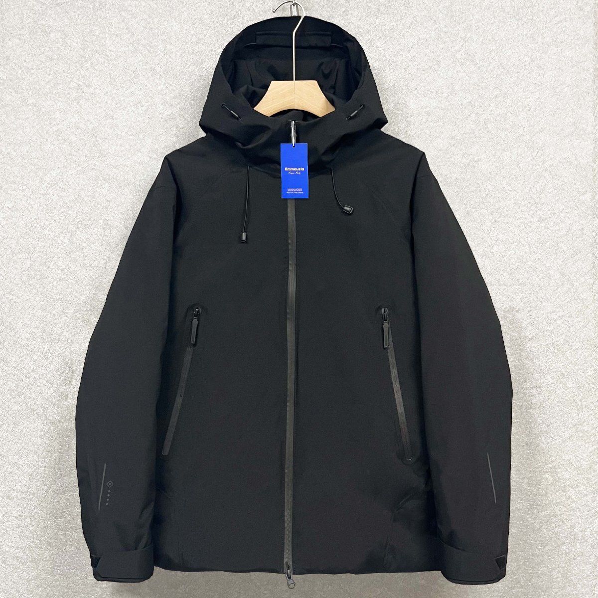防寒・ダウンジャケット 定価15万◆Emmauela・イタリア・ミラノ発◆グースダウン90% 防風 マウンテンパーカー コート アウター 冬 M/46拍卖