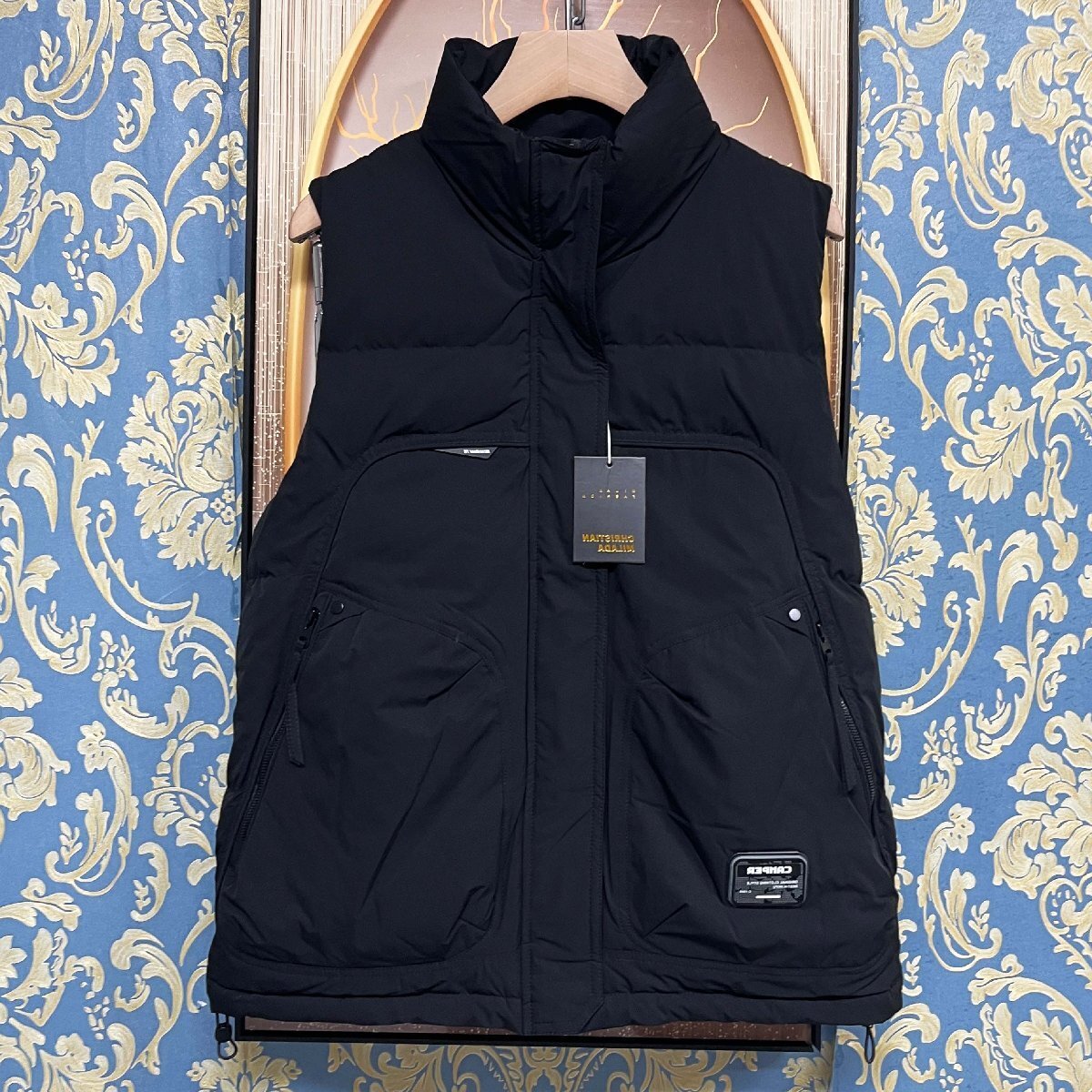 定価8万★christian milada・ミラノ発・ダウンベスト★ダックダウン90% 暖かい 袖なし ダウンベジャケット コート ユニセックス 2XL/52拍卖