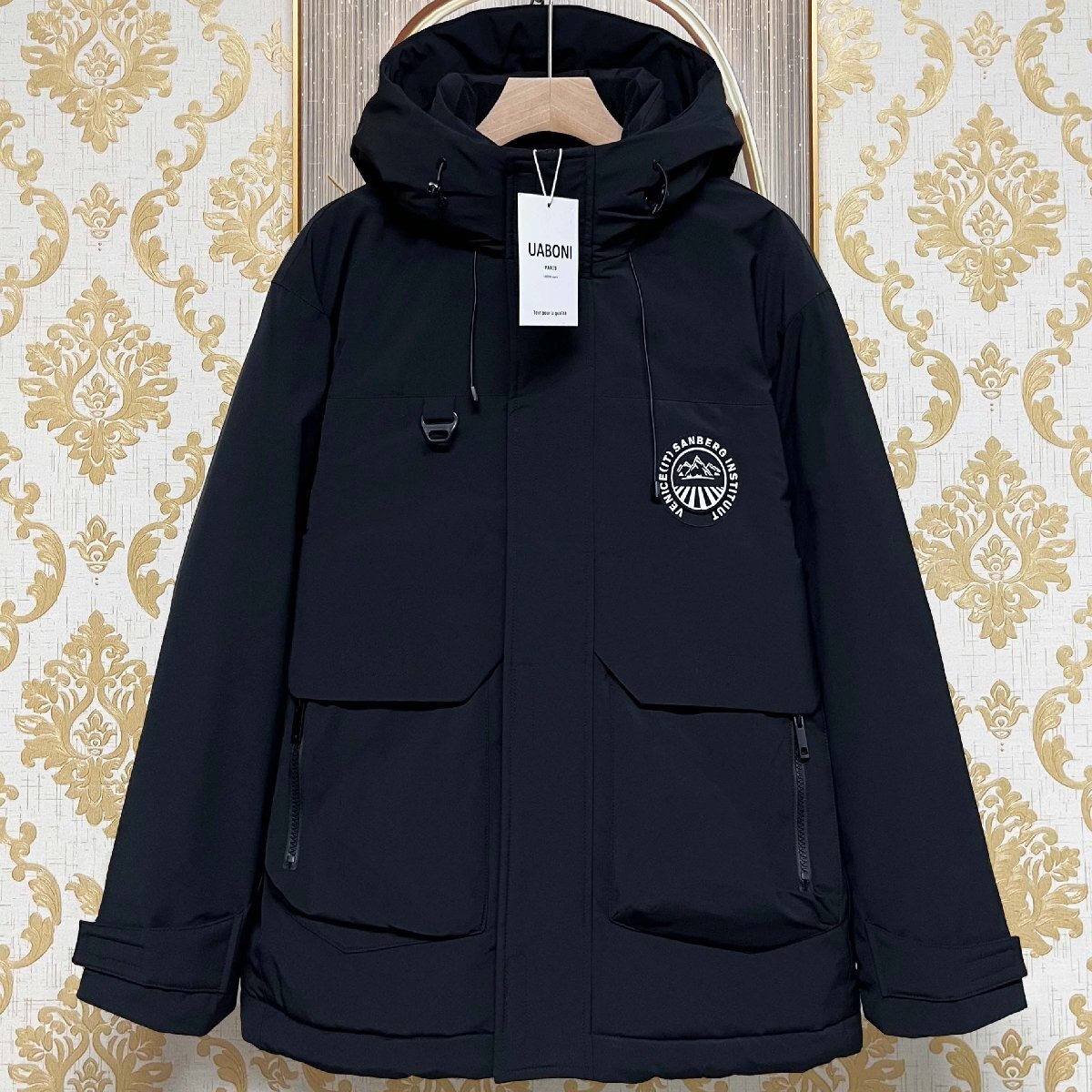 人気EU製&定価10万◆UABONI*Paris*ダウンジャケット*ユアボニ*パリ発◆ダックダウン90% 厚手 カジュアル マウンテンパーカー 冬 L/48拍卖