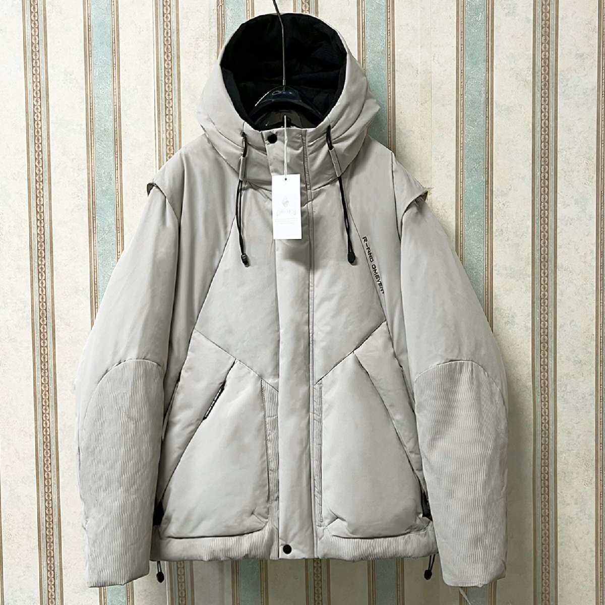 人気 定価10万 FRANKLIN MUSK・アメリカ・ニューヨーク発 ダウンジャケット ふんわり フード付き アウター マウンテンパーカー サイズ2拍卖