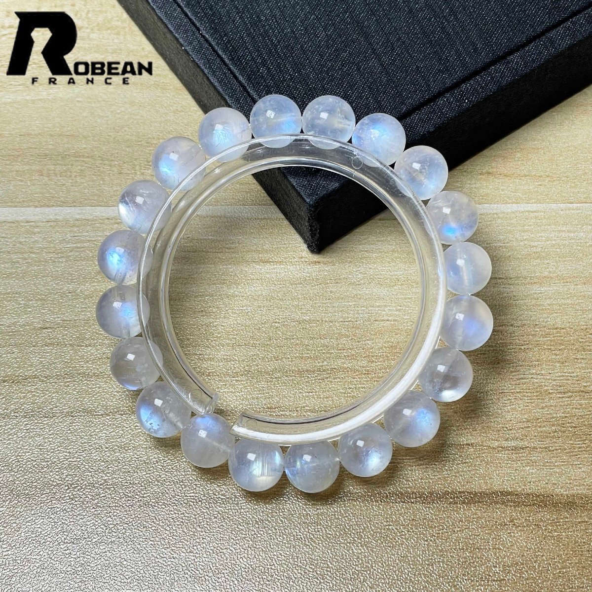 綺麗 EU製 定価7万円★ROBEAN・ブルームーンストーン★パワーストーン アクセサリー 天然石 開運 綺麗 お守り 9.8-10.2mm M0719918拍卖