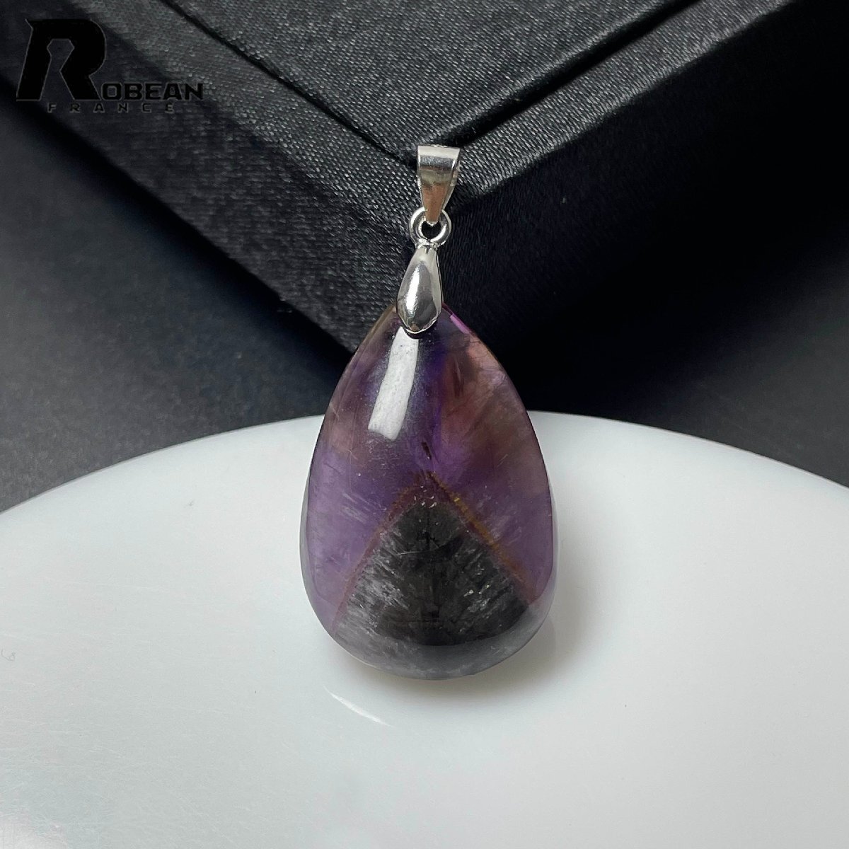 絶賛 EU製 定価9万円★ROBEAN・オーラライト23ペンダント★パワーストーン アクセサリー 天然石 高級 浄化 癒し 28.8*18.6*8.4mm M1212690拍卖