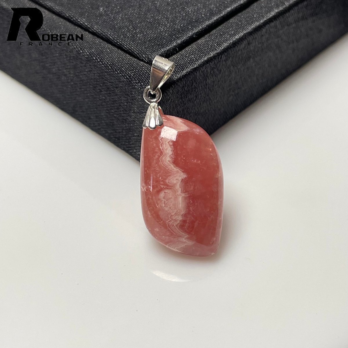 絶賛 EU製 定価7万円★ROBEAN・インカローズペンダント★パワーストーン アクセサリー 天然石 幸運 高級 約25.7*14.3*6.6mm M1025236拍卖