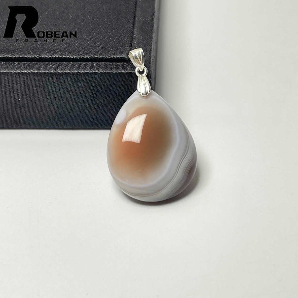 上級EU製 定価6万円★ROBEAN・ピンク ペルシャメノウペンダント★パワーストーン アクセサリー 瑪瑙 金運 お守り 29.1*21.9*7.6mm M0714849拍卖