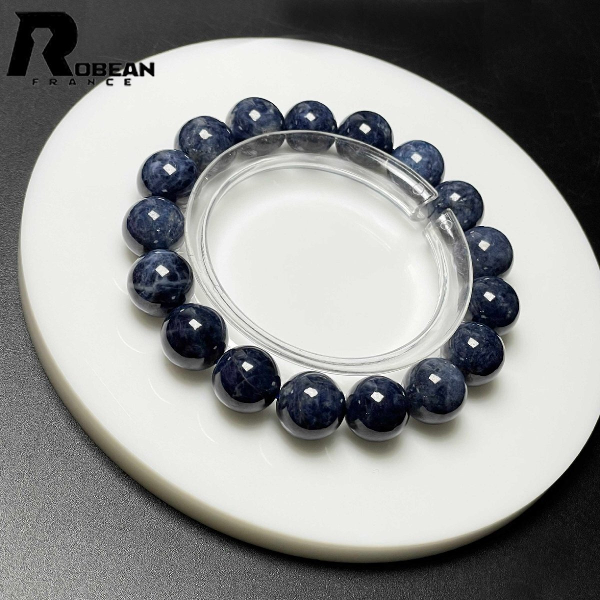 絶賛 EU製 定価20万円★ROBEAN・サファイア★パワーストーン アクセサリー 天然石 青玉 きれいめ 約11.7-12.1mm M1016744拍卖