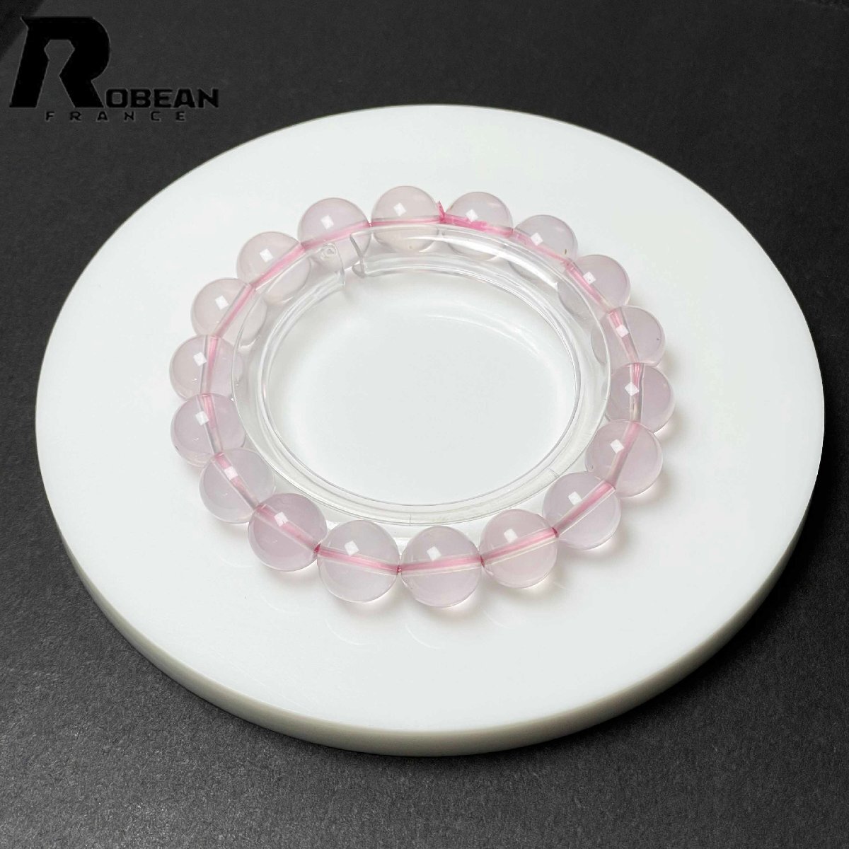 絶賛 EU製 定価7万円★ROBEAN・スターローズクォーツ★パワーストーン ブレスレット アクセサリー 水晶 開運 ギフト 10.8-11.4mm M0930580拍卖