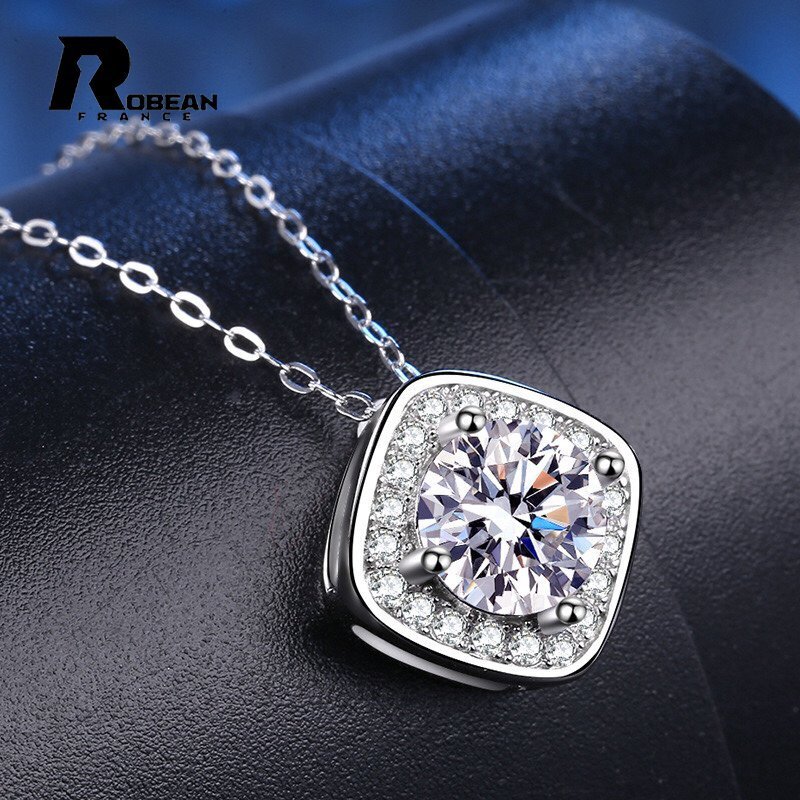 レア EU製 定価9万円★ROBEAN・人工ダイヤモンド・ペンダント★s925 シルバー 合成ダイヤモンド オシャレ プレゼント 1.1*0.6cm MP826518拍卖