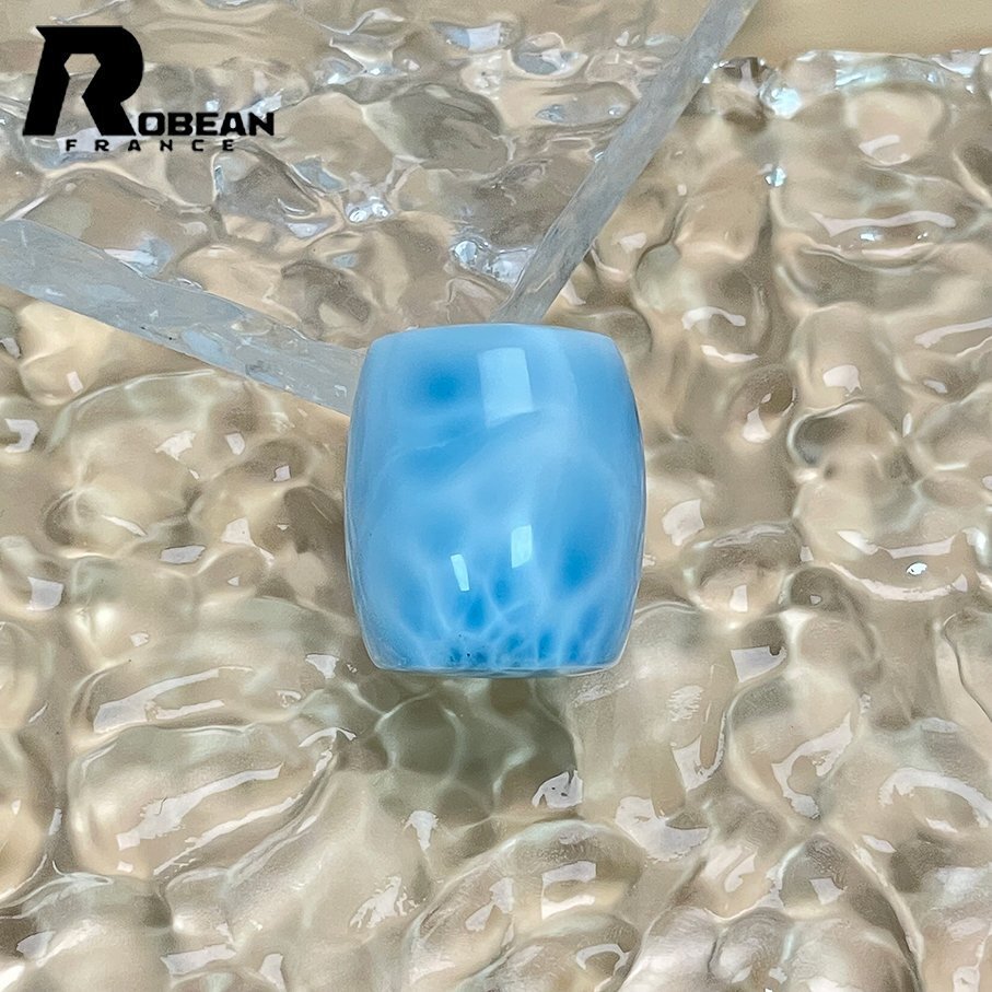 高級 EU製 定価10万円★ROBEAN・チベット天珠★パワーストーン アクセサリー ラリマー 天然石 癒し 平和 お守り 約23.1*19.8mm Y513017拍卖